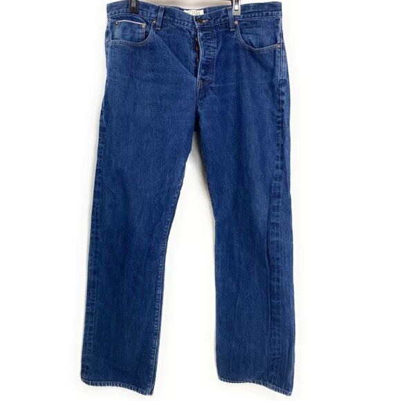1791 Supply Co Selvage Denim Blue Jeans Straight Leg USA Made Mens 38X34